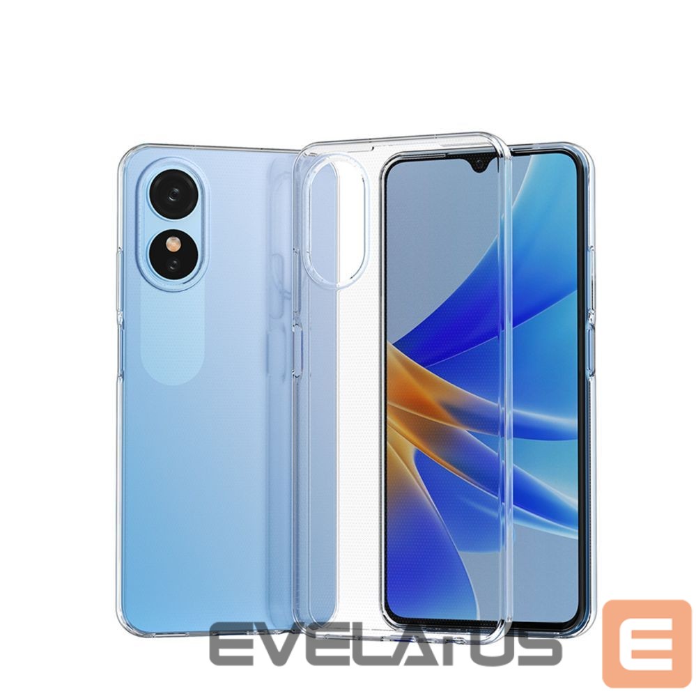 Back panel cover Hurtel Ultra Clear 0.5mm case for Oppo A17 thin cover transparent