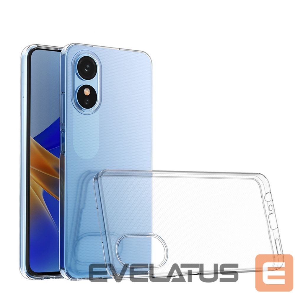 Back panel cover Hurtel Ultra Clear 0.5mm case for Oppo A17 thin cover transparent
