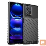 Back panel cover Hurtel  Thunder Case case for Xiaomi Redmi Note 12 Pro+ silicone armor case black 