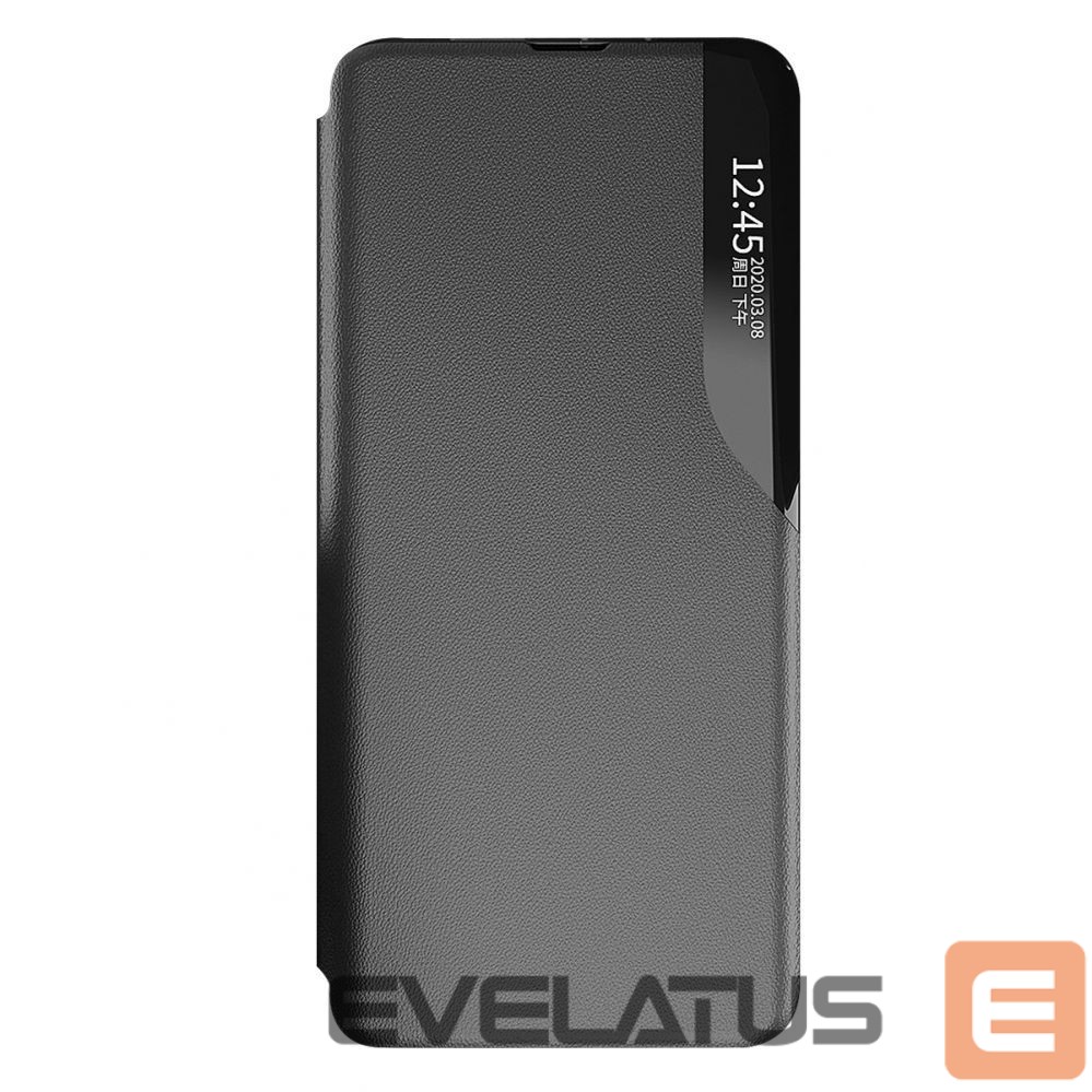Back panel cover Hurtel - Eco Leather View Case case for Xiaomi 13 Lite with a flip stand black