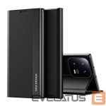 Back panel cover Hurtel  Sleep Case Pro case for Xiaomi 13 Lite with flip stand black 