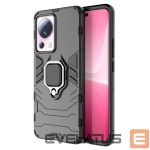 Back panel cover Hurtel  Ring Armor case for Xiaomi 13 Lite armored cover magnetic holder ring black 