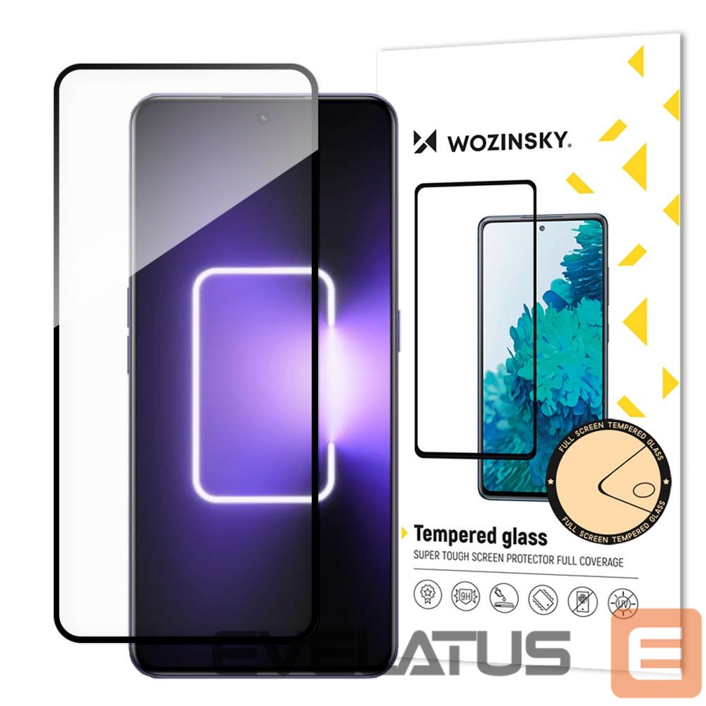 Protective glass Wozinsky Wozinsky Full Glue Tempered Glass Tempered Glass For Realme GT Neo 5 / Realme GT3 9H Full Screen Cover With Black Frame