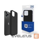 Back panel cover 3MK - 3mk Silicone Case for iPhone 12 Pro Max - black 