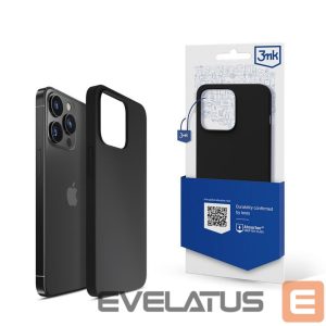 Back panel cover 3MK  iPhone 13 Pro Max Series 3mk Silicone Case - Black 