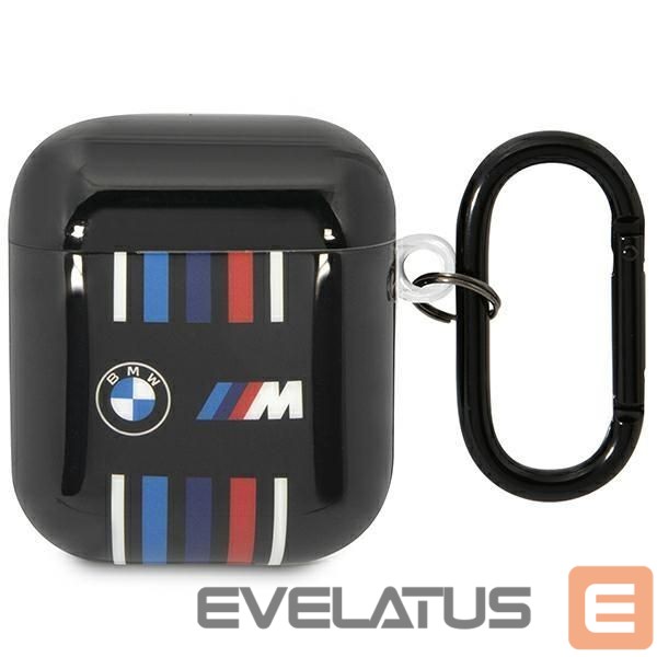 Back panel cover BMW BMW BMA222SWTK AirPods 1/2 cover black/black Multiple Colored Lines