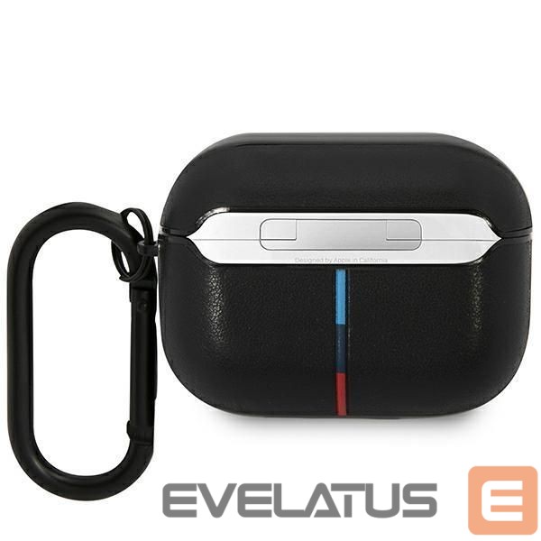 Back panel cover BMW BMW BMAP22PVTK AirPods Pro cover black/black Leather Curved Line