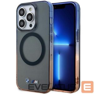 Back panel cover BMW  Case BMW BMHMP14LHTGE iPhone 14 Pro 6.1" grey/grey hardcase Gradient Bumper MagSafe 