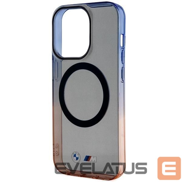 Back panel cover BMW Case BMW BMHMP14LHTGE iPhone 14 Pro 6.1" grey/grey hardcase Gradient Bumper MagSafe