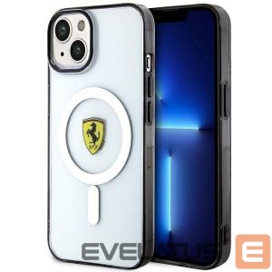 Back panel cover Ferrari  Ferrari FEHMP14MURKT iPhone 14 Plus 6.7" clear/transparent hardcase Outline Magsafe 