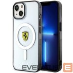 Back panel cover Ferrari  Ferrari FEHMP14SURKT iPhone 14 6.1" clear/transparent hardcase Outline Magsafe 