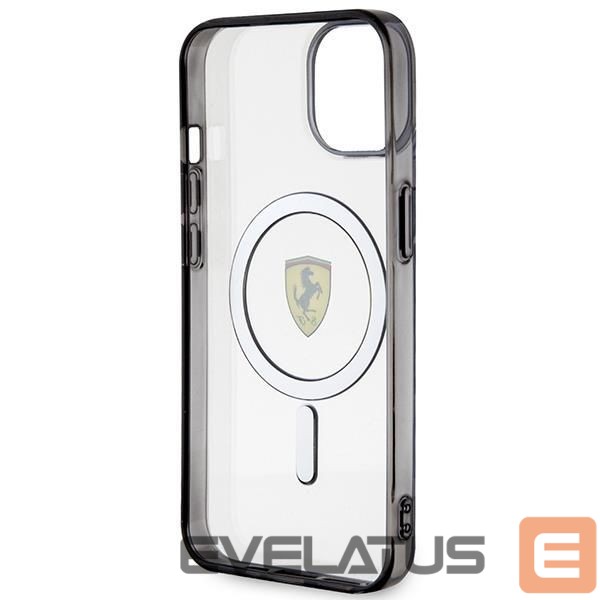 Back panel cover Ferrari Ferrari FEHMP14SURKT iPhone 14 6.1" clear/transparent hardcase Outline Magsafe