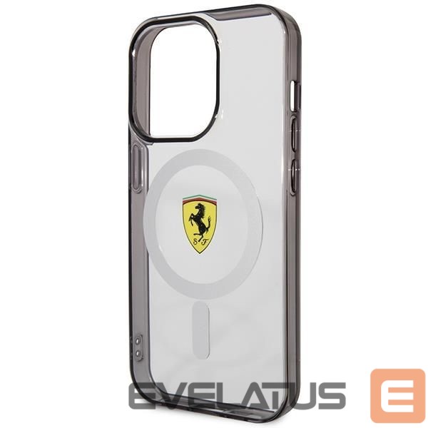 Back panel cover Ferrari Ferrari FEHMP14XURKT iPhone 14 Pro Max 6.7" clear/transparent hardcase Outline Magsafe