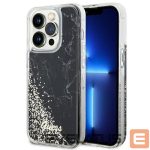 Back panel cover Guess  Guess GUHCP14LLCSGSGK iPhone 14 Pro 6.1" black/black hardcase Liquid Glitter Marble