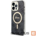 Back panel cover Guess  Guess 4G MagSafe case for iPhone 14 Pro Max - black