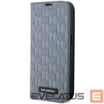 Back panel cover Karl Lagerfeld  Karl Lagerfeld KLBKP14XSAKLHPG iPhone 14 Pro Max 6.7" bookcase silver/silver Saffiano Monogram 