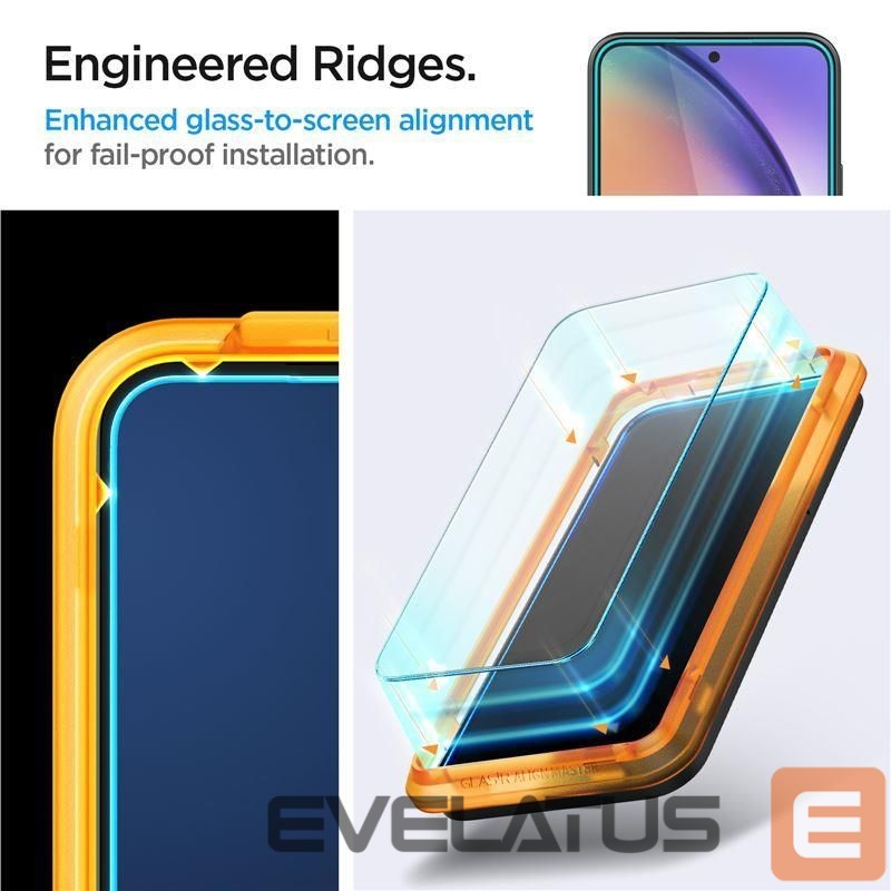 Protective glass Spigen Spigen ALM Glas.tR tempered glass for Samsung Galaxy A54 5G - 2 pcs.