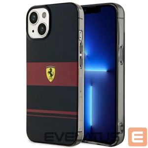 Back panel cover Ferrari  Ferrari FEHMP14SUCOK iPhone 14 6.1" black/black hardcase IMD Combi Magsafe 