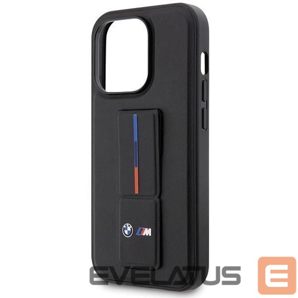 Back panel cover BMW Case BMW BMHCP14X22GSLK iPhone 14 Pro Max 6.7" black/black hardcase Grip Hot Stamp