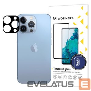 Protective glass Wozinsky - 9H tempered glass for iPhone 15 Pro Wozinsky Full Camera Glass - black 
