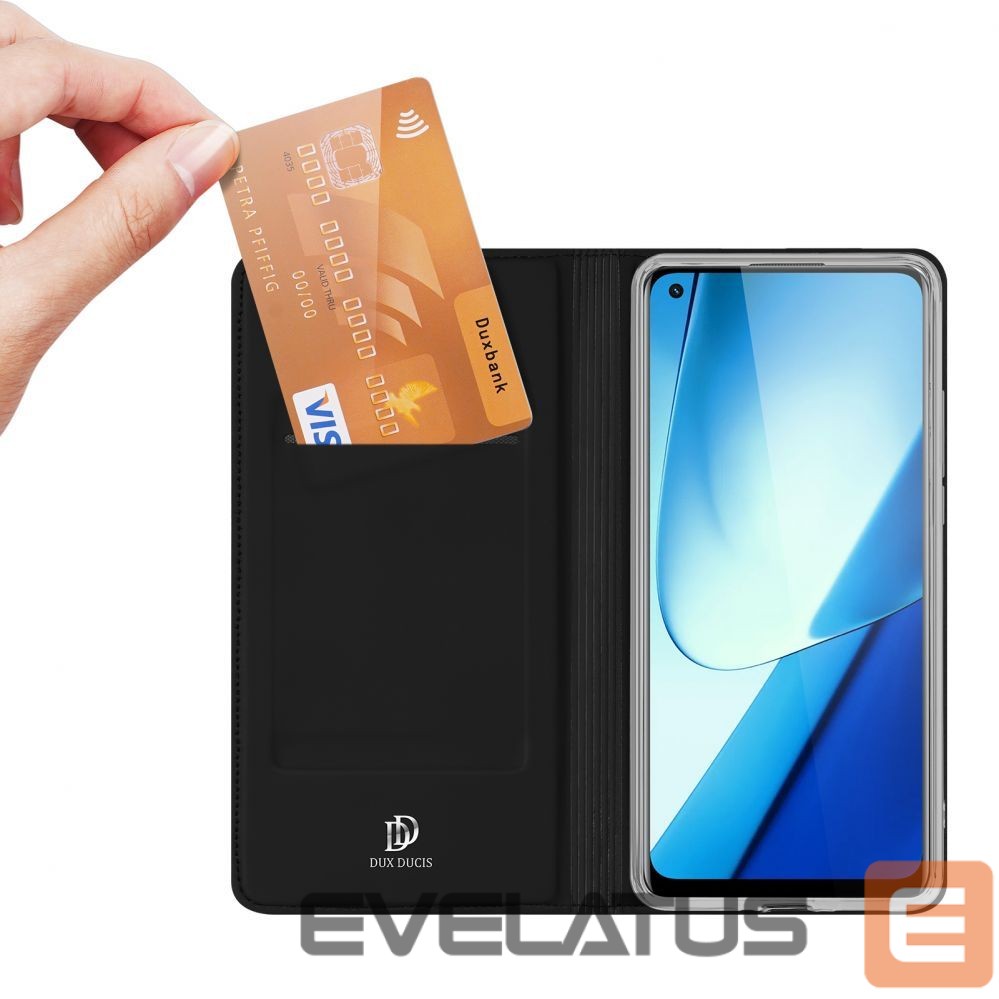 Back panel cover Dux Ducis Dux Ducis Skin Pro Case Realme 11 Flip Card Wallet Stand Black