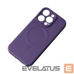 Back panel cover Hurtel - MagSafe Compatible Silicone Case for iPhone 15 Pro Silicone Case - Purple 