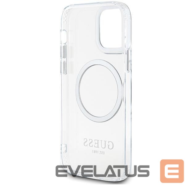 Back panel cover Guess Silver || Transparent