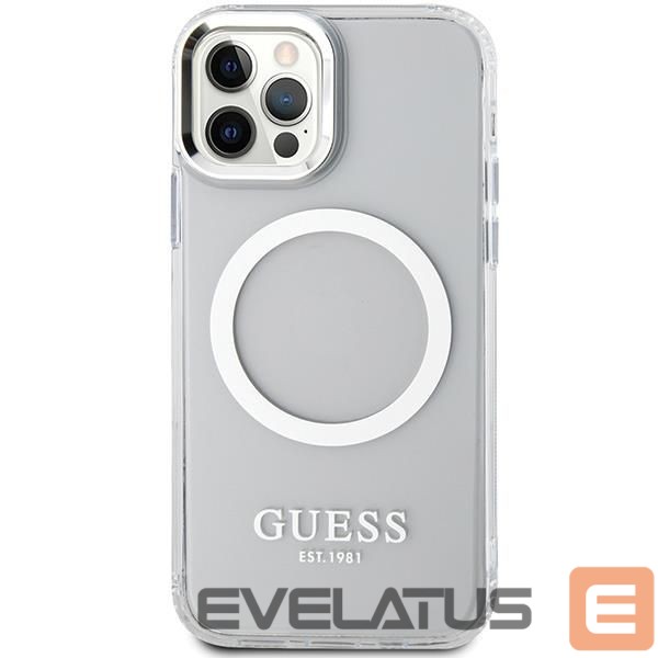 Back panel cover Guess Silver || Transparent