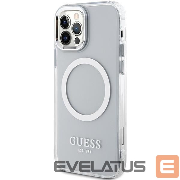 Back panel cover Guess Silver || Transparent
