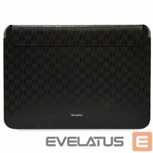 Back panel cover Karl Lagerfeld  Karl Lagerfeld Saffiano Plaque case for a 14" laptop - black 