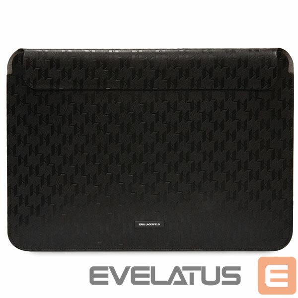 Back panel cover Karl Lagerfeld Karl Lagerfeld Saffiano Plaque case for a 14" laptop - black