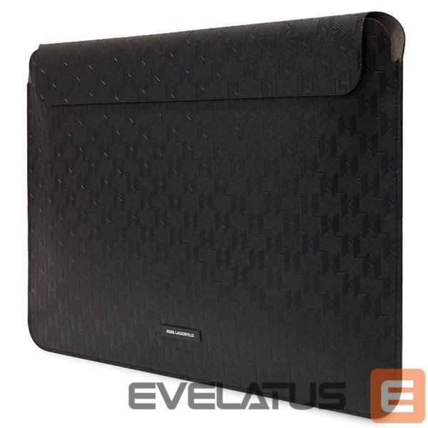 Back panel cover Karl Lagerfeld Karl Lagerfeld Saffiano Plaque case for a 14" laptop - black