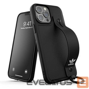 Back panel cover Adidas  Adidas OR Hand Strap Case iPhone 13 Pro Max 6.7" black/black 47139 