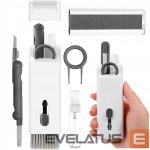 Other Phone Accessory Hurtel  Multifunctional 7in1 cleaning set for headphones and keyboard - gray 