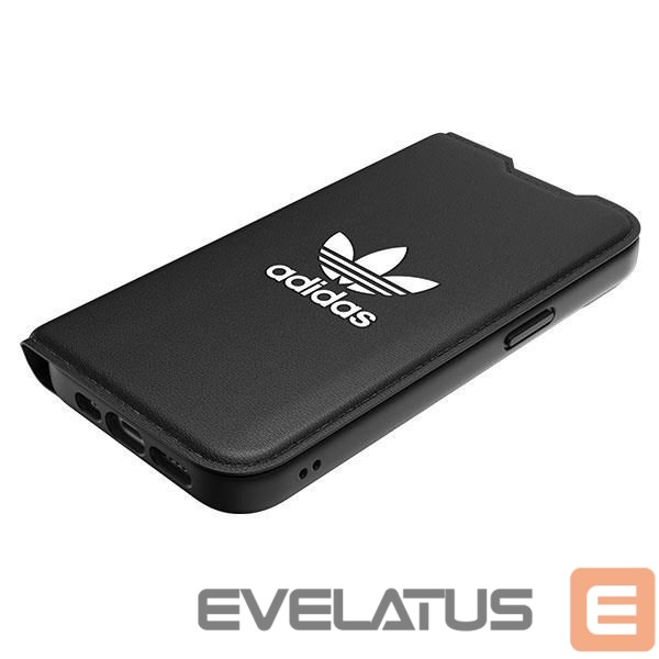 Back panel cover Adidas Adidas OR Booklet Case BASIC iPhone 14 6.1" black/black white 50181