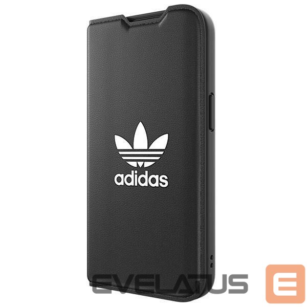 Back panel cover Adidas Adidas OR Booklet Case BASIC iPhone 14 6.1" black/black white 50181