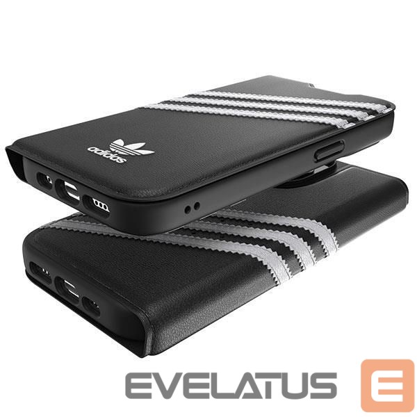 Back panel cover Adidas Adidas OR Booklet Case PU iPhone 14 Pro black/white 50196