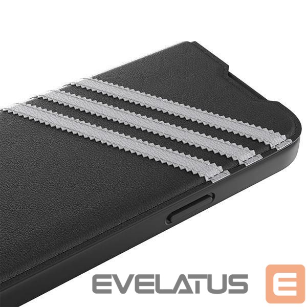 Back panel cover Adidas Adidas OR Booklet Case PU iPhone 14 Pro black/white 50196