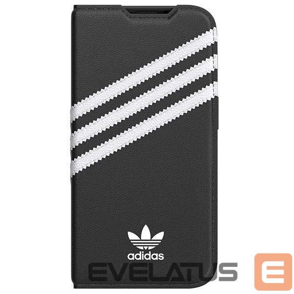 Back panel cover Adidas Adidas OR Booklet Case PU iPhone 14 Pro black/white 50196