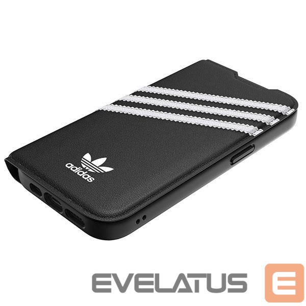 Back panel cover Adidas Adidas OR Booklet Case PU iPhone 14 Pro black/white 50196