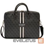 Back panel cover Guess  Guess 4G Printed Stripes bag for a 16" laptop - black 
