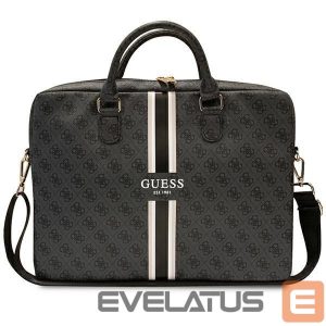 Back panel cover Guess  Guess 4G Printed Stripes bag for a 16" laptop - black 