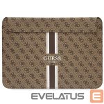 Back panel cover Guess  Guess 4G Printed Stripes cover for a 16" laptop - brown 