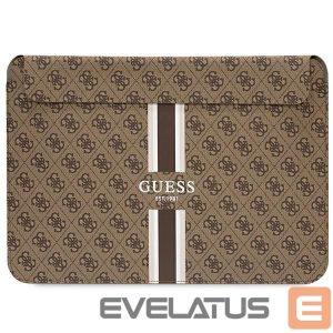 Back panel cover Guess  Guess 4G Printed Stripes cover for a 16" laptop - brown 