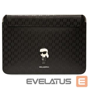 Back panel cover Karl Lagerfeld  Karl Lagerfeld Saffiano Monogram Ikonik case for a 16" laptop - black 