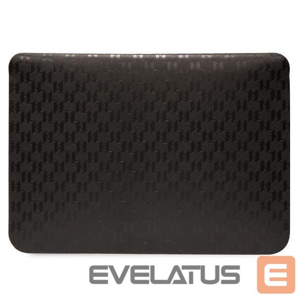 Back panel cover Karl Lagerfeld Karl Lagerfeld Saffiano Monogram Ikonik case for a 16" laptop - black