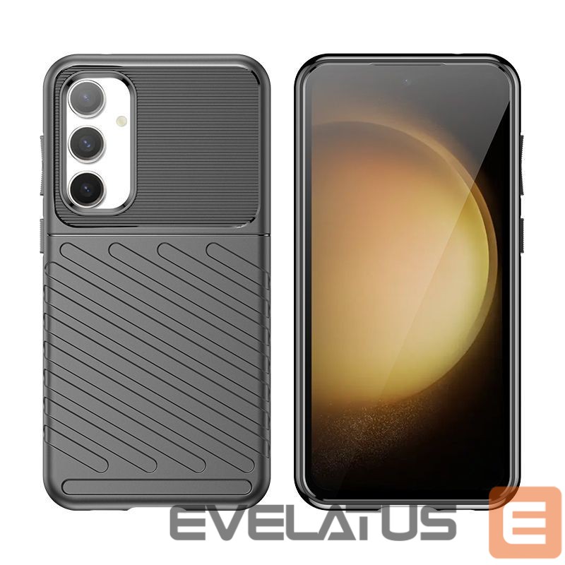 Back panel cover Hurtel - Samsung Galaxy S23 FE Thunder Case - black