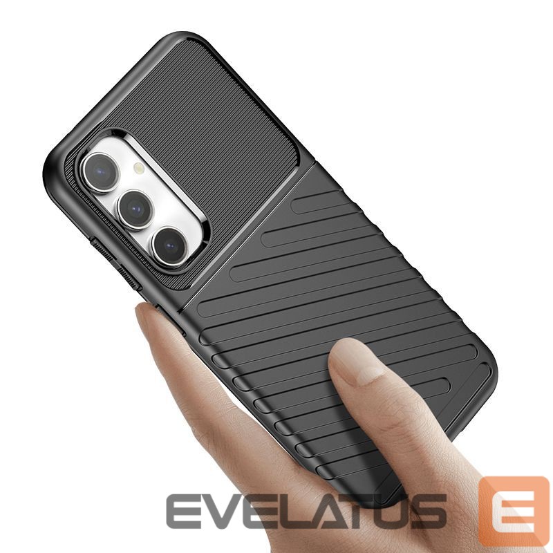 Back panel cover Hurtel - Samsung Galaxy S23 FE Thunder Case - black