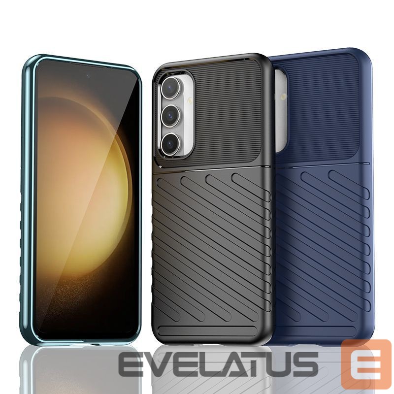 Back panel cover Hurtel - Samsung Galaxy S23 FE Thunder Case - black