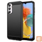 Back panel cover Hurtel  Flexible carbon pattern case for Samsung Galaxy M14 Carbon Case - black 